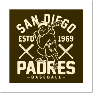 Retro San Diego Padres 2 by Buck Tee Posters and Art